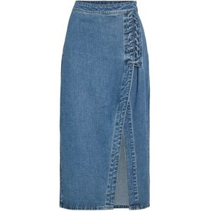 Vila Vigarcia Hw Lacing Detail Skirt 34 Blue 34 Vila Vigarcia Hw Lacing Detail Skirt 34 Blue 34
