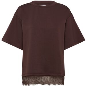 Vila Viewie 2/4 Lace Top M Brown M Vila Viewie 2/4 Lace Top M Brown M