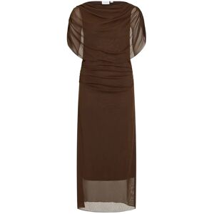 Vila Vilissy Mesh Ankle Dress L Brown L Vila Vilissy Mesh Ankle Dress L Brown L