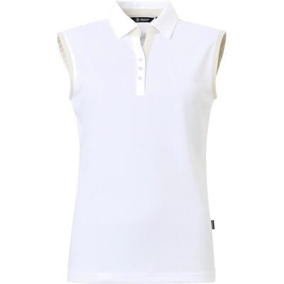 Abacus Lds Bovey Drycool Sleeveless XS White XS Abacus Lds Bovey Drycool Sleeveless XS White XS
