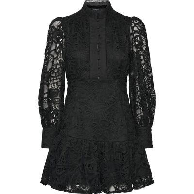 Bardot Remy Embroidered Mini Dress 42 Black 42 Bardot Remy Embroidered Mini Dress 42 Black 42