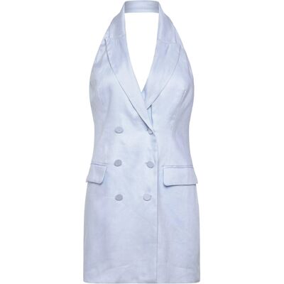 Bardot Freya Linen Vest Mini Dress 36 Blue 36 Bardot Freya Linen Vest Mini Dress 36 Blue 36