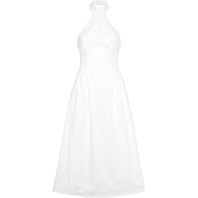 Bardot Genevieve Poplin Midi Dress 40 White 40 Bardot Genevieve Poplin Midi Dress 40 White 40