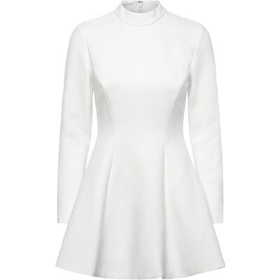 Bardot Zephyra Long Sleeve Mini Dress 40 White 40 Bardot Zephyra Long Sleeve Mini Dress 40 White 40