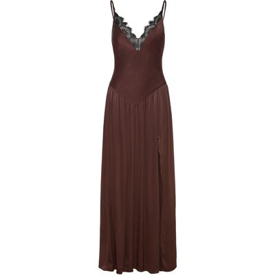 Bardot Aderia Lace Detail Maxi Dress 42 Brown 42 Bardot Aderia Lace Detail Maxi Dress 42 Brown 42