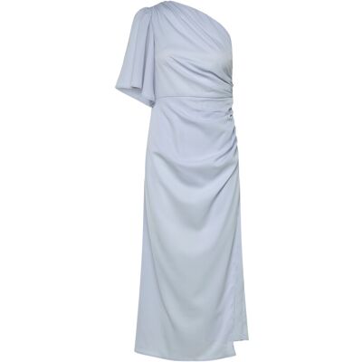 Bubbleroom Ruched One Shoulder Midi Dress 38 Blue 38 Bubbleroom Ruched One Shoulder Midi Dress 38 Blue 38