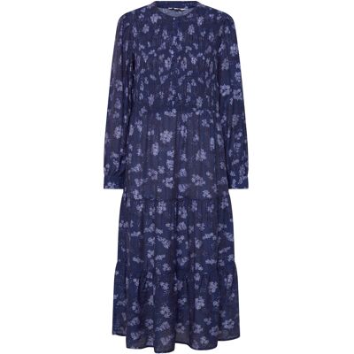 Bubbleroom Smock Midi Dress 40-42 Navy 40-42 Bubbleroom Smock Midi Dress 40-42 Navy 40-42