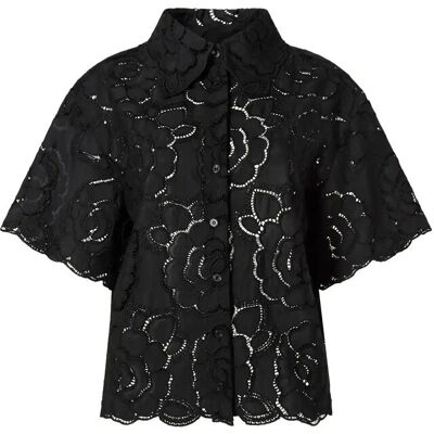 Malina Claudia Short Sleeve Lace Shirt 38 Black 38 Malina Claudia Short Sleeve Lace Shirt 38 Black 38