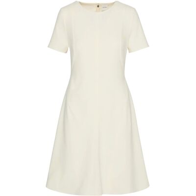 Calvin Scuba Fit And Flare Dress 36 Cream 36 Calvin Scuba Fit And Flare Dress 36 Cream 36
