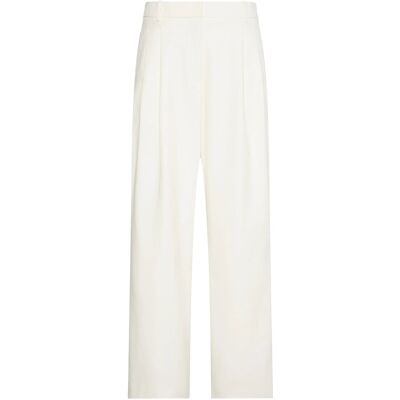 Calvin Stretch Chino W/ Pleat -Wide Leg 40 Cream 40 Calvin Stretch Chino W/ Pleat -Wide Leg 40 Cream 40