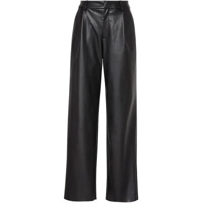 Calvin Faux Leather Pleated Trouser 40 Black 40 Calvin Faux Leather Pleated Trouser 40 Black 40