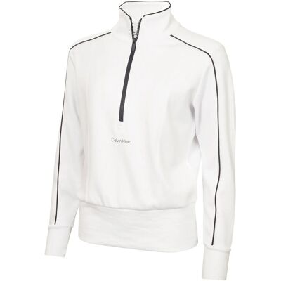 Calvin Quinta Quarter Zip Top 14 White 14 Calvin Quinta Quarter Zip Top 14 White 14