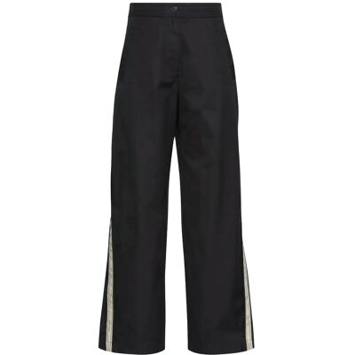 Calvin Cotton Twill Aop Logo Stripe Pan 40 Black 40 Calvin Cotton Twill Aop Logo Stripe Pan 40 Black 40
