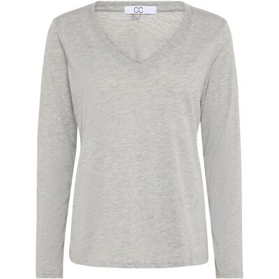 Coster Copenhagen Cc Heart Long-Sleeve V-Neck T-Shirt XS Grey XS Coster Copenhagen Cc Heart Long-Sleeve V-Neck T-Shirt XS Grey XS