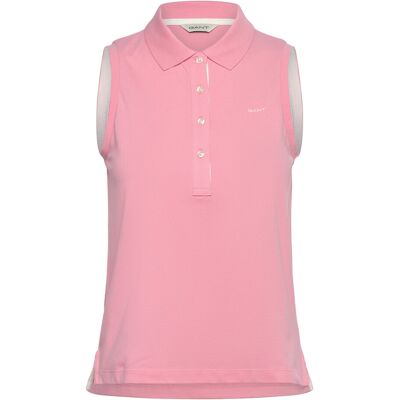 Gant Contrast Collar Sleeveless Pique L Pink L Gant Contrast Collar Sleeveless Pique L Pink L