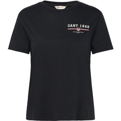 Gant Reg Graphic Ss T-Shirt L Black L Gant Reg Graphic Ss T-Shirt L Black L