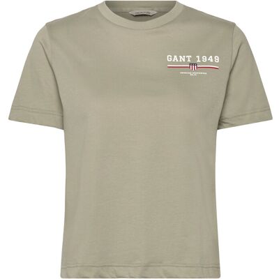 Gant Reg Graphic Ss T-Shirt L Khaki L Gant Reg Graphic Ss T-Shirt L Khaki L