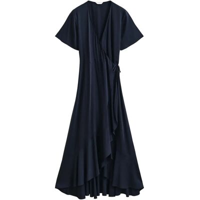 Gant Wrap Ss Frill Dress 36 Navy 36 Gant Wrap Ss Frill Dress 36 Navy 36