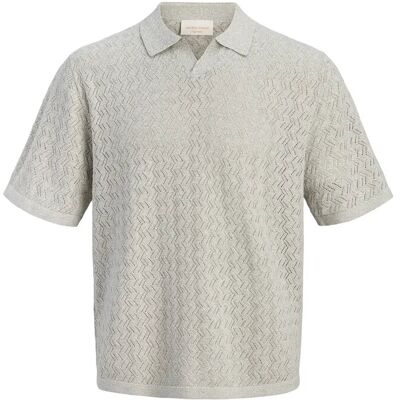 Jack & Jones Jortyler Knit Ss Split Neck Polo Sn S Khaki S Jack & Jones Jortyler Knit Ss Split Neck Polo Sn S Khaki S