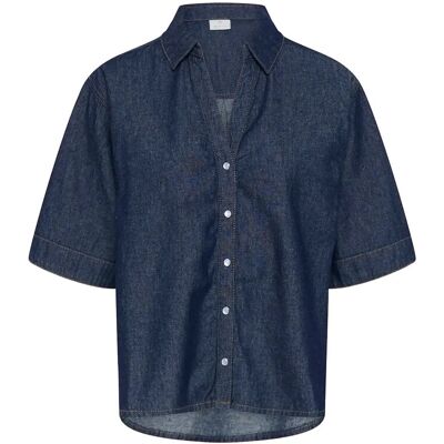 Kaffe Kajade Denim Shirt 34 Navy 34 Kaffe Kajade Denim Shirt 34 Navy 34