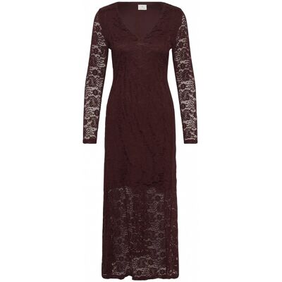 Kaffe Kalouisa Midi Dress M Burgundy M Kaffe Kalouisa Midi Dress M Burgundy M
