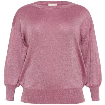 Kaffe Curve Kcregitta Knit Pullover XL Pink XL Kaffe Curve Kcregitta Knit Pullover XL Pink XL