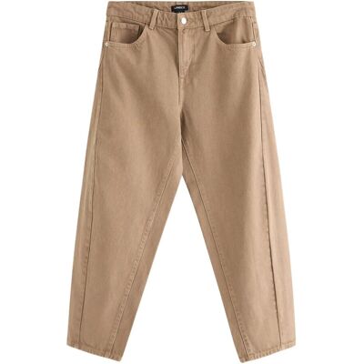 Lindex Barrel Bukser Med Ankellængde 42 Beige 42 Lindex Barrel Bukser Med Ankellængde 42 Beige 42