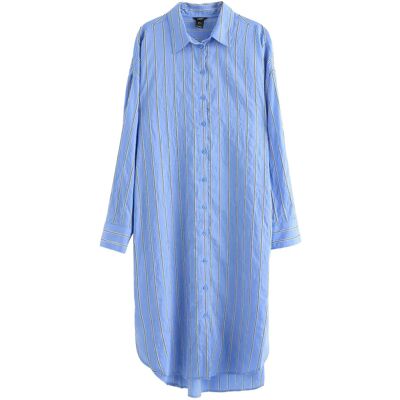 Lindex Shirt Dress With Midi Length XL Blue XL Lindex Shirt Dress With Midi Length XL Blue XL