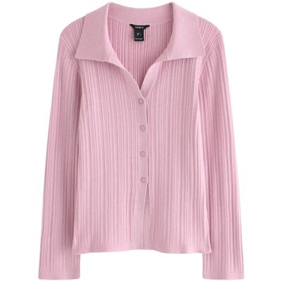 Lindex Ribbed Cardigan M Pink M Lindex Ribbed Cardigan M Pink M