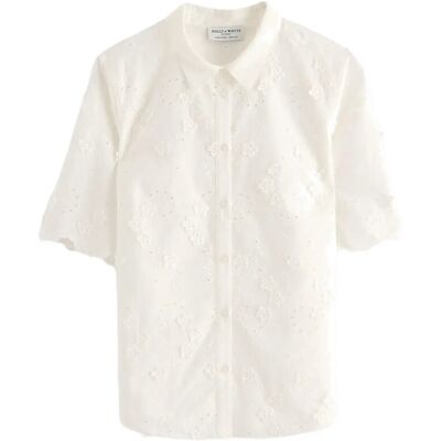 Lindex Blouse With Broderie Anglaise S White S Lindex Blouse With Broderie Anglaise S White S