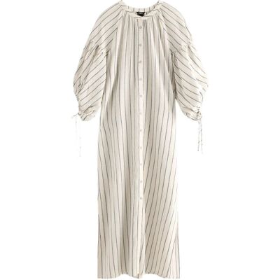 Lindex Midi Dress In Linen Blend XXL Cream XXL Lindex Midi Dress In Linen Blend XXL Cream XXL