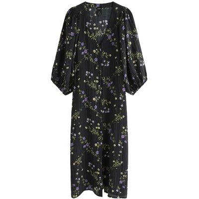 Lindex Long-Sleeved Midi Dress M Black M Lindex Long-Sleeved Midi Dress M Black M