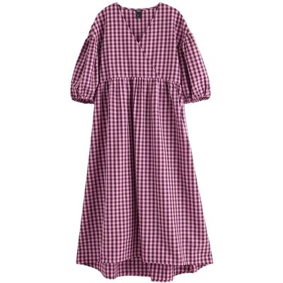 Lindex Midi Dress In Seersucker XL Patterned XL Lindex Midi Dress In Seersucker XL Patterned XL