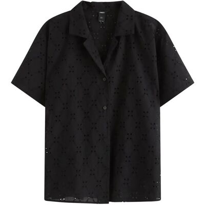 Lindex Shirt With Broderie Anglaise S Black S Lindex Shirt With Broderie Anglaise S Black S