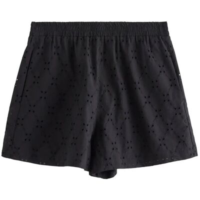 Lindex Shorts With Embroidery XXL Black XXL Lindex Shorts With Embroidery XXL Black XXL