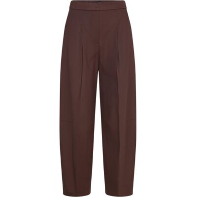 Mango Pleated Wide Leg Trousers 42 Brown 42 Mango Pleated Wide Leg Trousers 42 Brown 42