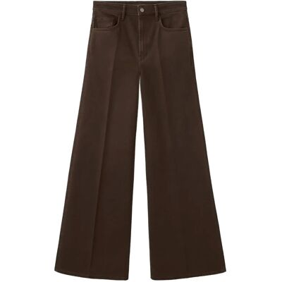 Mango High-Waisted Wideleg Jeans 44 Brown 44 Mango High-Waisted Wideleg Jeans 44 Brown 44