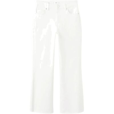 Mango Sienna Flared Cropped Jeans 42 White 42 Mango Sienna Flared Cropped Jeans 42 White 42