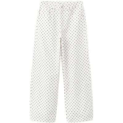 Mango Polka Dot Balloon Jeans 40 White 40 Mango Polka Dot Balloon Jeans 40 White 40