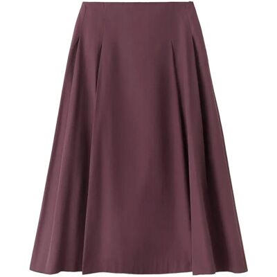 Mango Flared Midi-Skirt 42 Burgundy 42 Mango Flared Midi-Skirt 42 Burgundy 42