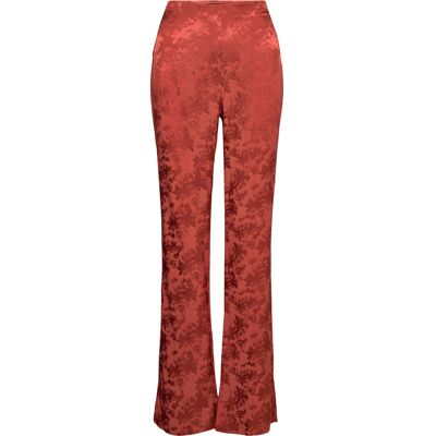 Mango Jacquard Fluid Trousers XXS Brown XXS Mango Jacquard Fluid Trousers XXS Brown XXS