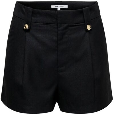 ONLY Onlbaia Hw Linen Bl Shorts Tlr 36 Black 36 ONLY Onlbaia Hw Linen Bl Shorts Tlr 36 Black 36