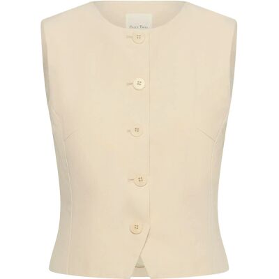 Part Two Benittapw Waistcoat 46 Cream 46 Part Two Benittapw Waistcoat 46 Cream 46