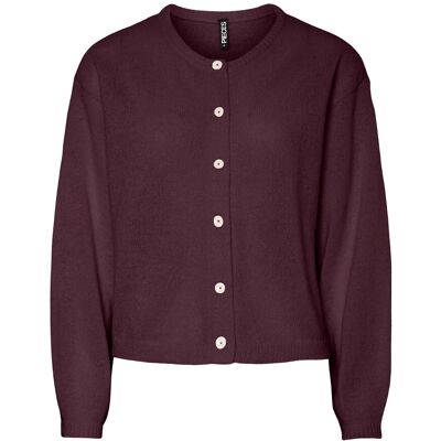 Pieces Pcida Ls O-Neck Knit Cardigan Noos Bc XXL Burgundy XXL Pieces Pcida Ls O-Neck Knit Cardigan Noos Bc XXL Burgundy XXL