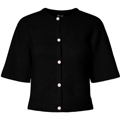Pieces Pcsilly Ss O-Neck Knit Cardigan Noos Bc XXL Black XXL Pieces Pcsilly Ss O-Neck Knit Cardigan Noos Bc XXL Black XXL