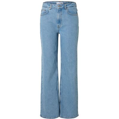 Selected Slfalice Hw Wide Long Lig Blu Jeans Noos 32 x 32 Blue 32 x 32 Selected Slfalice Hw Wide Long Lig Blu Jeans Noos 32 x 32 Blue 32 x 32