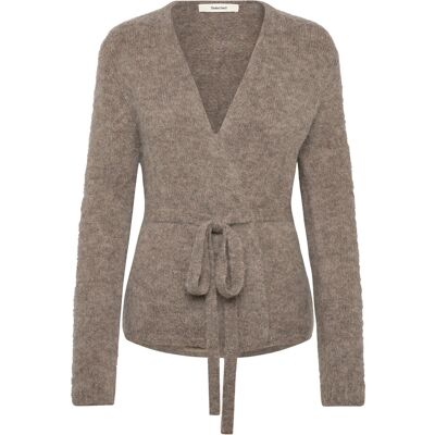 Selected Slfgabella Ls Knit Belt Cardigan S Beige S Selected Slfgabella Ls Knit Belt Cardigan S Beige S