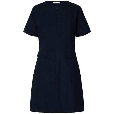 Selected Slftora Slim Ss Short Dress B 40 Navy 40 Selected Slftora Slim Ss Short Dress B 40 Navy 40