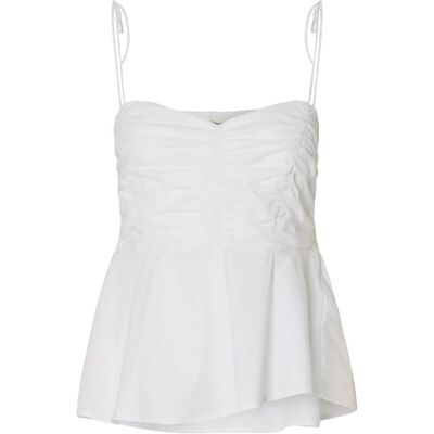 Selected Slfdelia Strap Top B 38 White 38 Selected Slfdelia Strap Top B 38 White 38