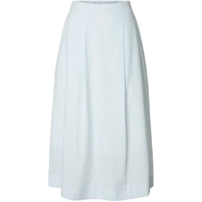 Selected Slfhannah Hw Midi Skirt B 36 Blue 36 Selected Slfhannah Hw Midi Skirt B 36 Blue 36